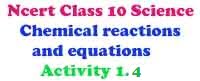 Activity 1.4 Ncert Science class 10