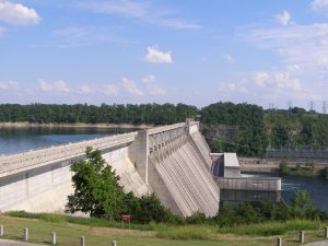 Hydroelectric dam as source of energy