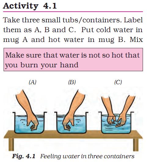 Activity 4.1  heat science class 7 chapter 4